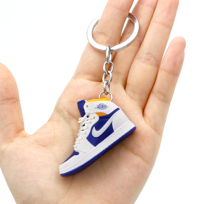 Wholesale PVC Mini Basketball Shoe Keychain JDC-KC-QLPing008