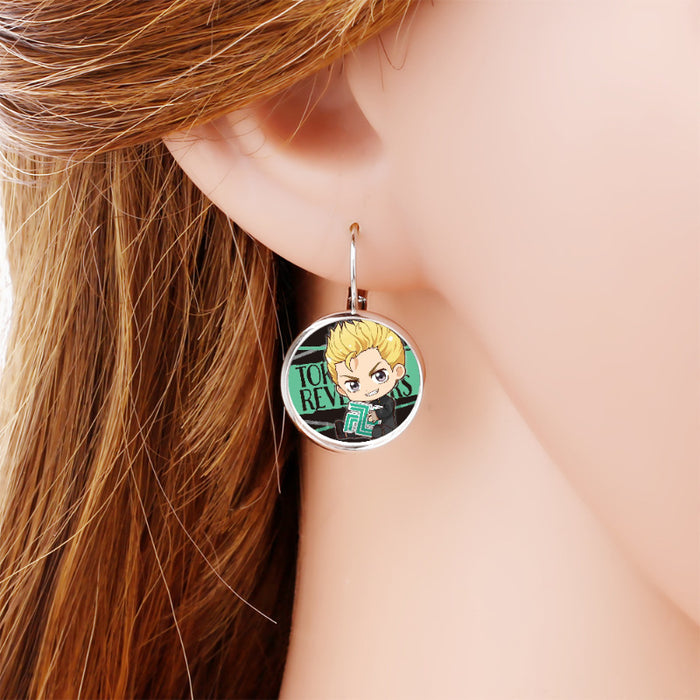 Wholesale Avengers Time Gem French earrings anime peripheral jewelry