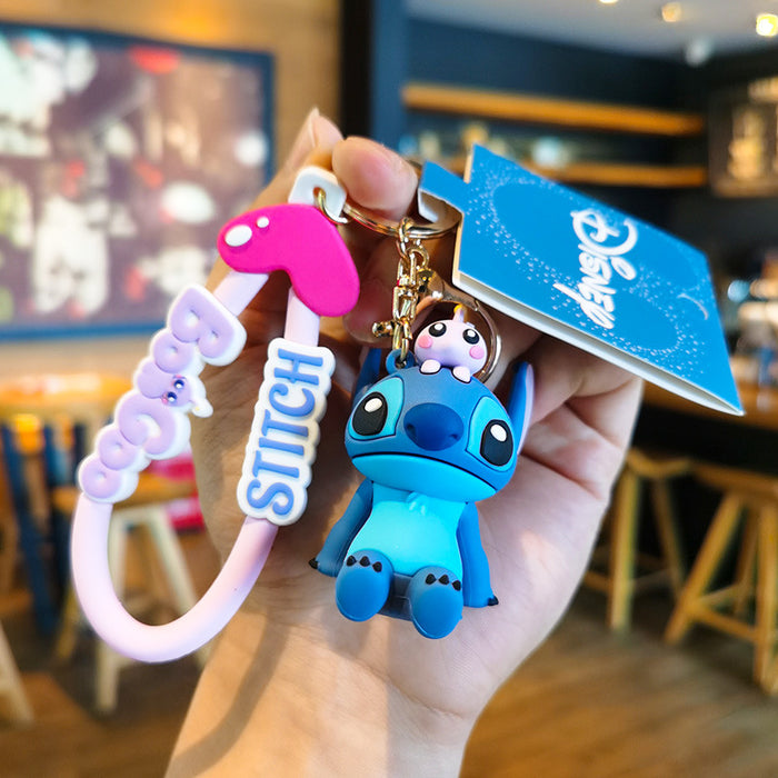 Wholesale Rubber Cartoon Doll Keychain JDC-KC-Tingm181