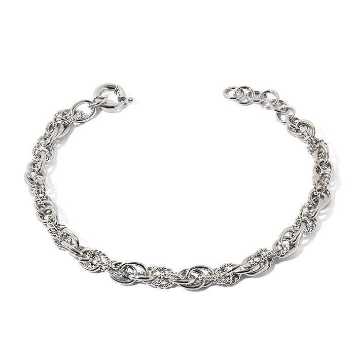 Wholesale Exaggerated Necklace Women's Metal Thick Chain Silver Necklace Chain