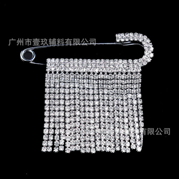 Wholesale DIY bow rhinestone brooch crystal corsage DIY craft accessories pendant