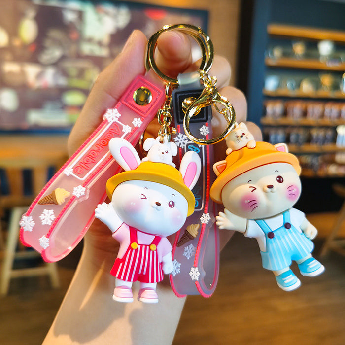 Wholesale Cartoon Doll 3D Rubber Keychain JDC-KC-Tingm070