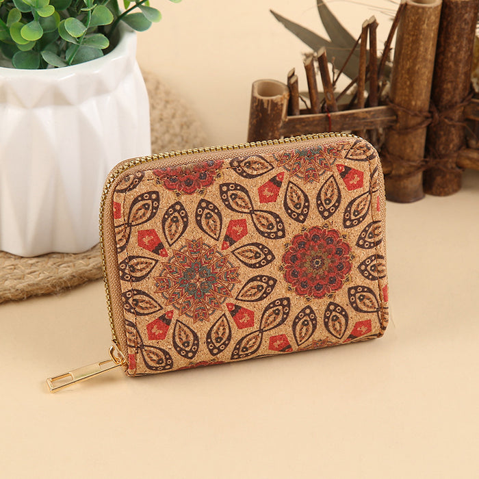 Wholesale Multi-Layer PU Short Wallet with Geometric Pattern Fashionable Card Holder MOQ≥3