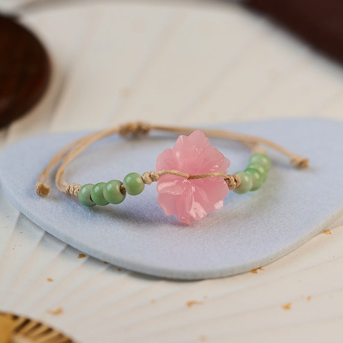 Wholesale Flower Woven Bracelet Ceramic Hand Rope Accessories