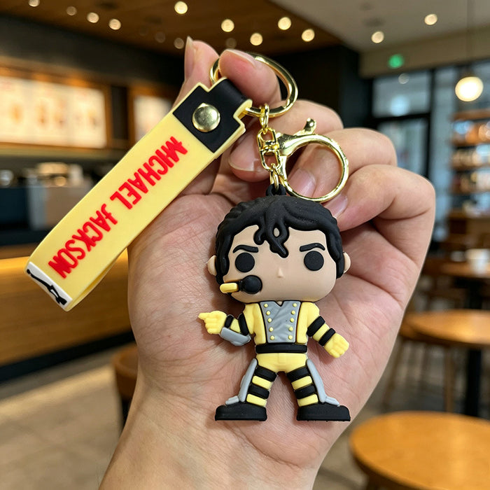 Wholesale Silicone Keychain Fashion Accessory Music Lover Gift