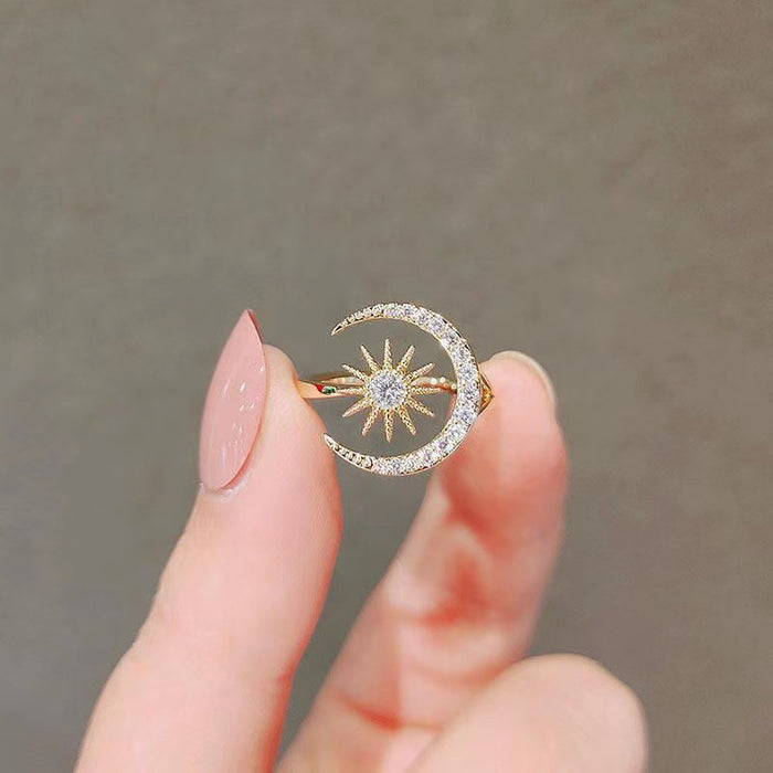 Wholesale Exquisite luxury adjustable index finger ring with simple and fashionable design
