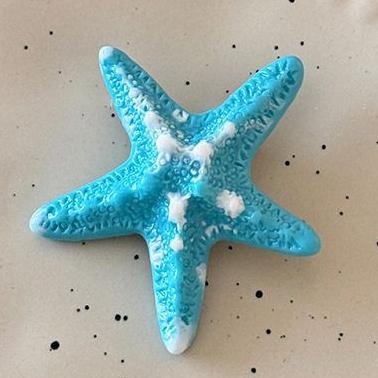 Wholesale Island Vacation ~ Blue Stereo Starfish Hairpin Female Sweet Cool Seaside Vacation Duckbill Clip Side Bangs Hair Accessories