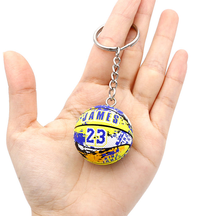 Wholesale PVC Letter Basketball Keychain JDC-KC-QLPing007