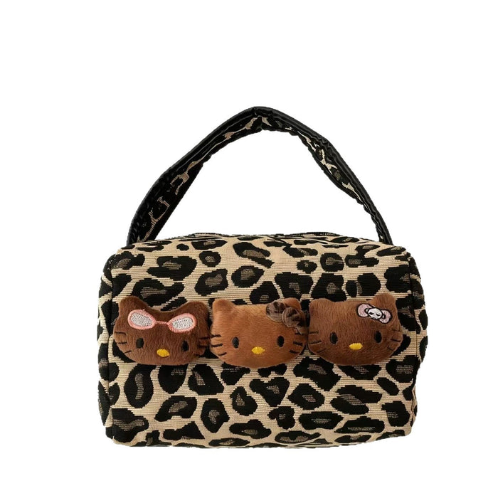 Wholesale Cute leopard print cat handbag