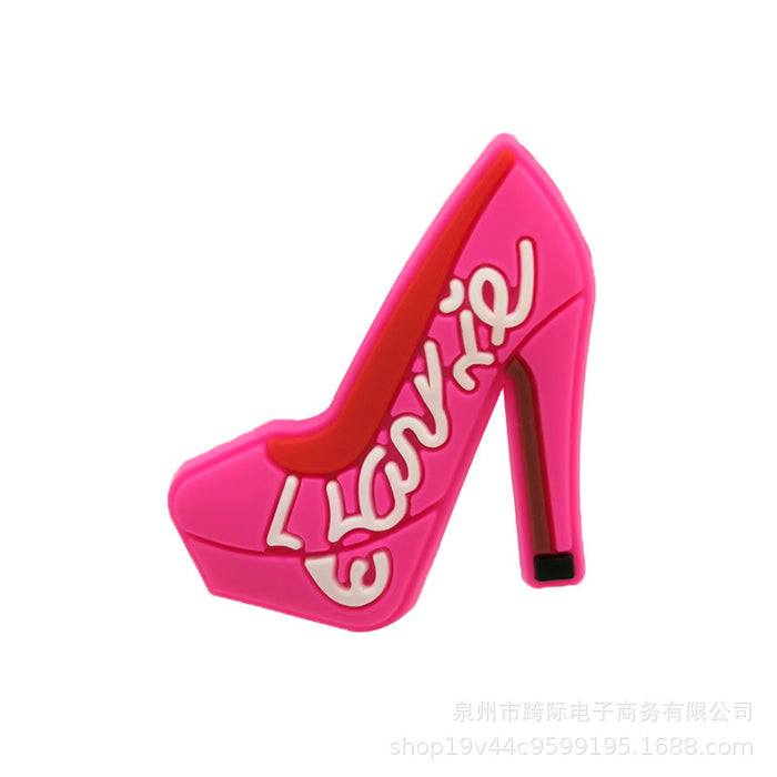 Wholesale New Pink Casual Series Shoes Flower Shoes Buckle Hole Slippers Sports Bracelet Hole Bag Accessories Decorative Buckle
