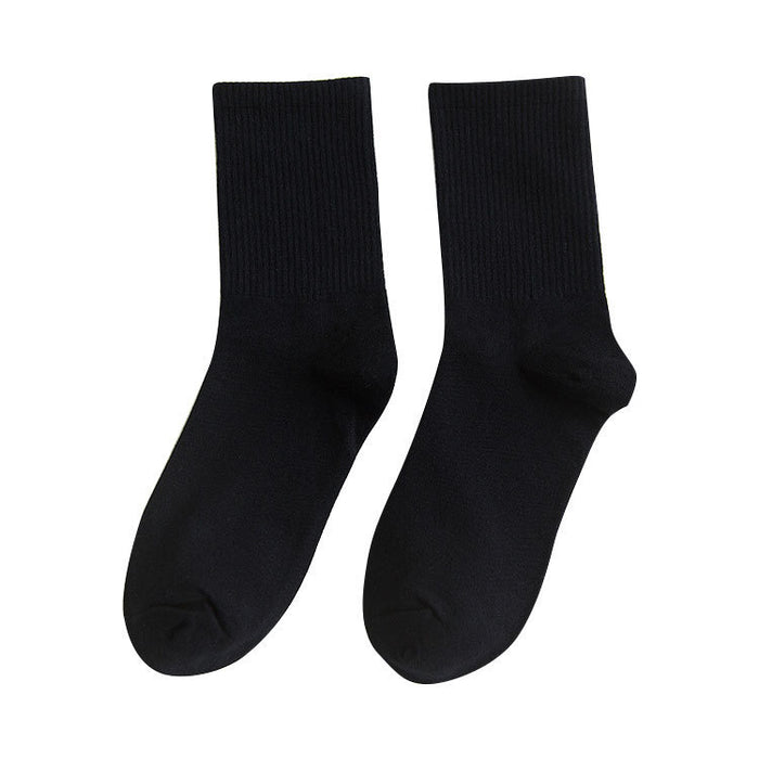 Wholesale Mid Tube Socks Confinement Short Tube Pile Socks Women's Solid Color Casual Mid Tube New Socks JDC-SK-JiaMu002