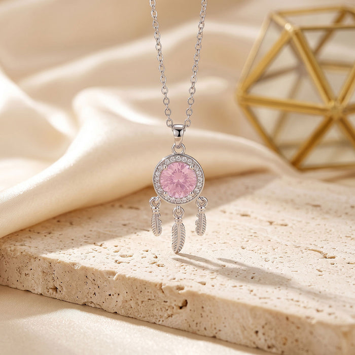 Wholesale Vintage Dream Catcher Necklace Gold Plated Copper Titanium Steel Accessory MOQ≥2