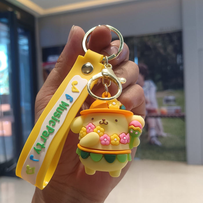 Wholesale Cartoon Silicone Doll Keychain JDC-KC-KuangK022