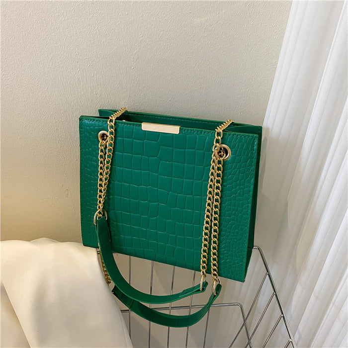 Wholesale Shoulder Bag PU Casual Chain Solid Color  JDC-SD-XXH002