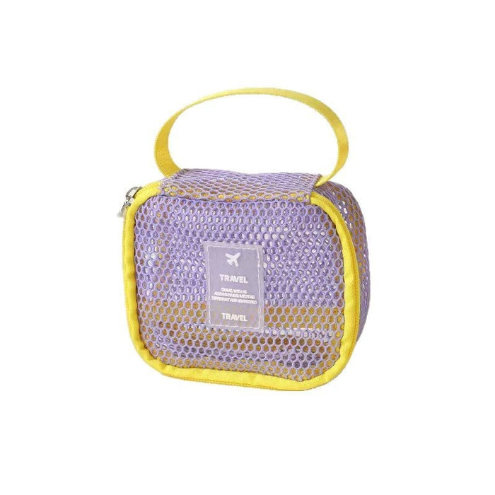 Wholesale Chic Mesh Cosmetic Bag Travel Multipurpose Organizer Handbag For Cosmetics Storage