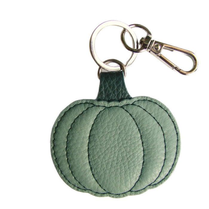 Wholesale Trendy Leather Pumpkin Keychain  Decorative Pendant Blue Green Car Keychain Accessory For Resale