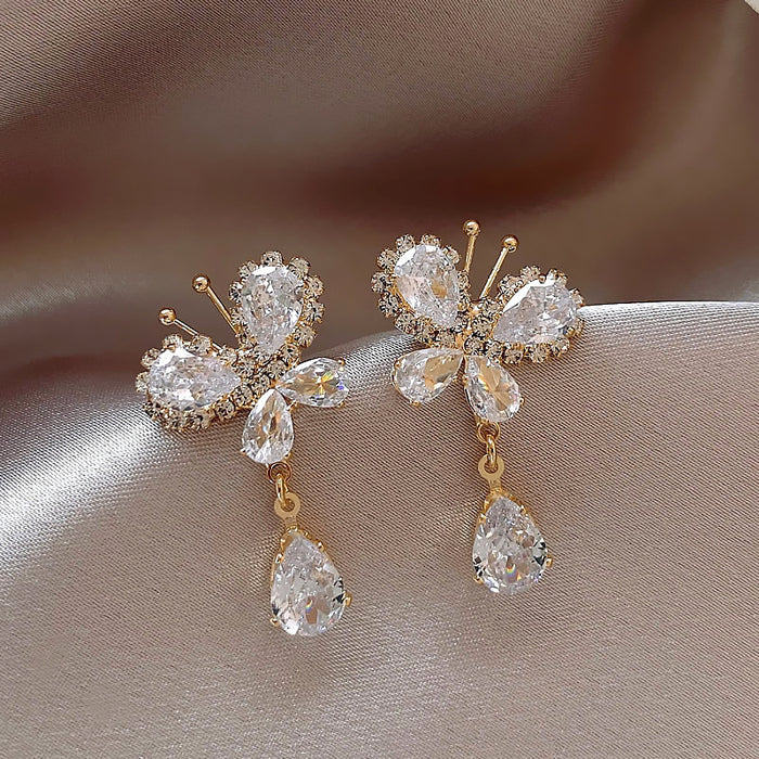 Wholesale Butterfly Alloy Earrings JDC-ES-SM002