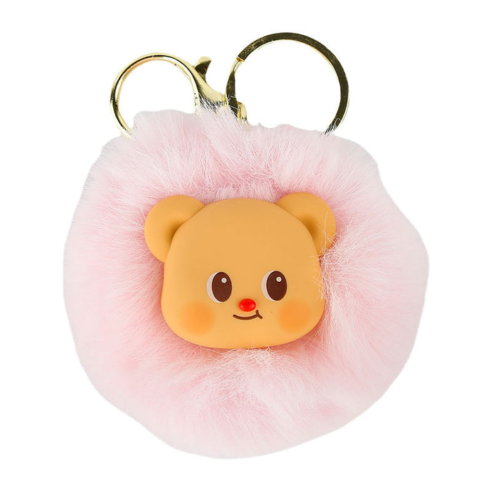 Wholesale Creative Plush Cream Bear Keychain Cute Cartoon Doll Bag Pendant