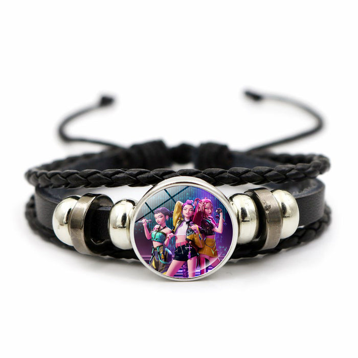 Wholesale Kpop Pink Bracelet Jewelry Girls Gift Cross-border Anime Peripheral Hand Jewelry Small Gift