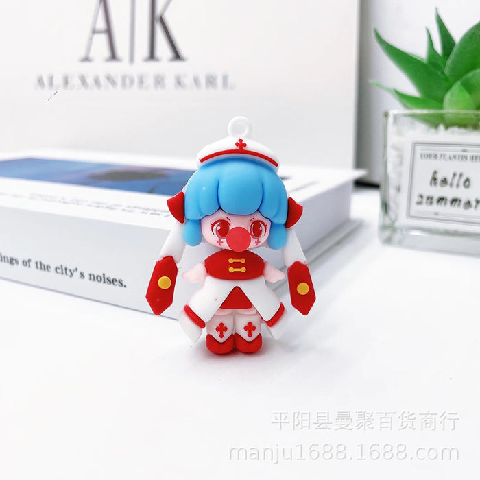 Wholesale  Bubble Blowing Girl Keychain Pendant Bubble  Keychain Bubble Blowing Girl Blind Box Bubble Girl