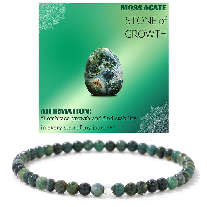 Wholesale 4mm stone bead bracelet with color retaining silver beads tiger' s eye and volcanic stone beads