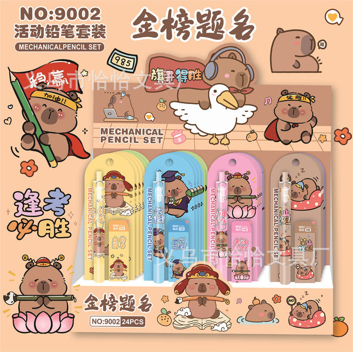 Wholesale Capybara Automatic Pencil with Refill Press Pencil suit Cartoon Activity Pencil Stationery