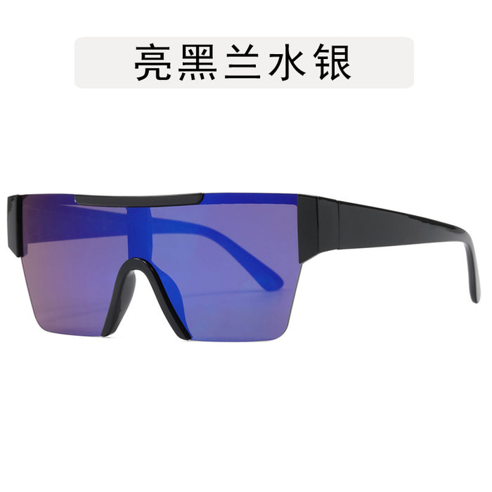 Wholesale Fashion cycling sunglasses, outdoor windproof large frame glasses, street photography, high-end sun shading sunglasses