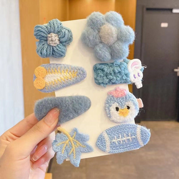 Wholesale Plush Hair Clip Lambswool Baby  Cute Bb Clip Cartoon