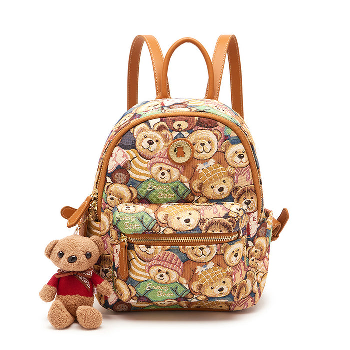 Wholesale Canvas Bear Backpack JDC-BP-Aida002