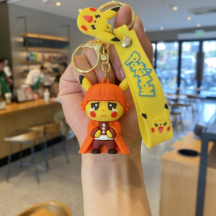 Wholesale Cute 3D Doll Silicone Keychain JDC-KC-MingT140