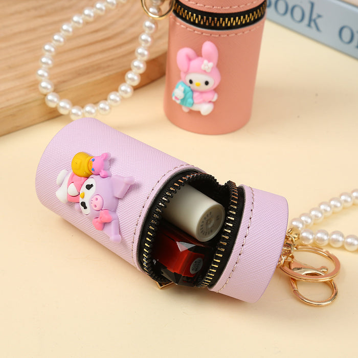 Wholesale PU Cartoon Bucket Coin Purse Keychain JDC-KC-YiK011