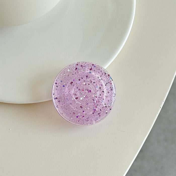Wholesale Glitter Solid Color Creative Phone Stand Sticker Accessory
