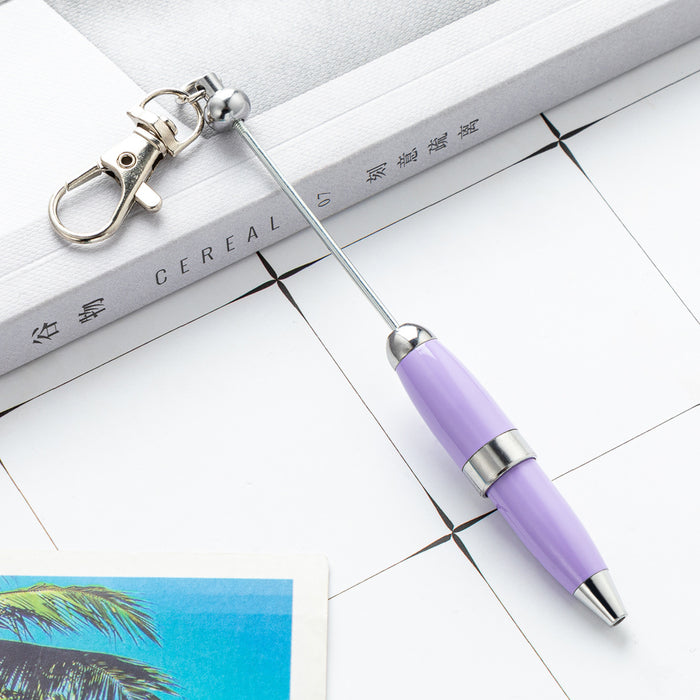 Wholesale 11.9cm Beadable Pens DIY Keychain Bar Portable Mini Pen Metal Pen JDC-PN-HuaH013