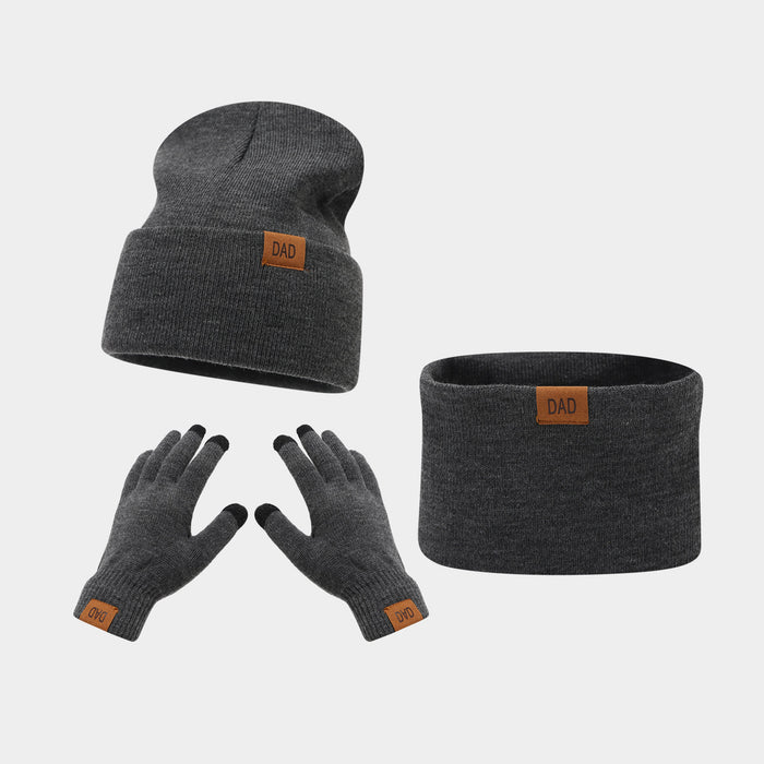 Wholesale Letter Mark Winter Warm Hat Set