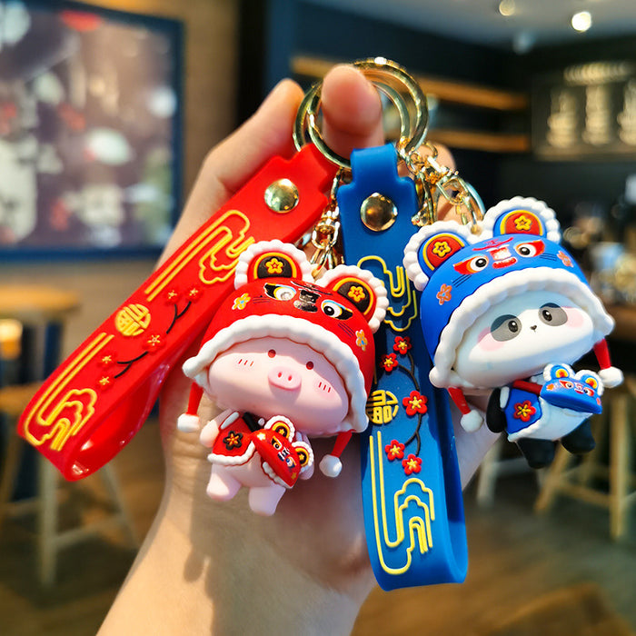 Wholesale Cartoon Doll 3D Rubber Keychain JDC-KC-Tingm062