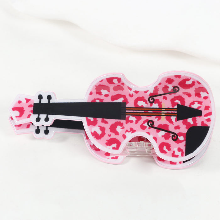 Wholesale Leopard Print Guitar Accessories Cartoon Hair Clips