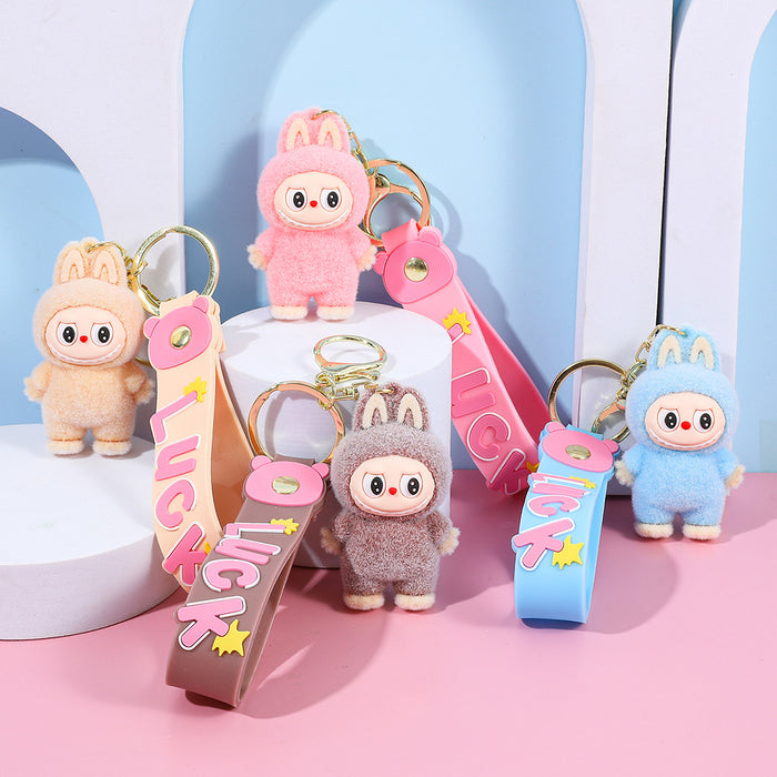 Wholesale Plush keychain cartoon figurine backpack pendant car keychain small gift wholesale