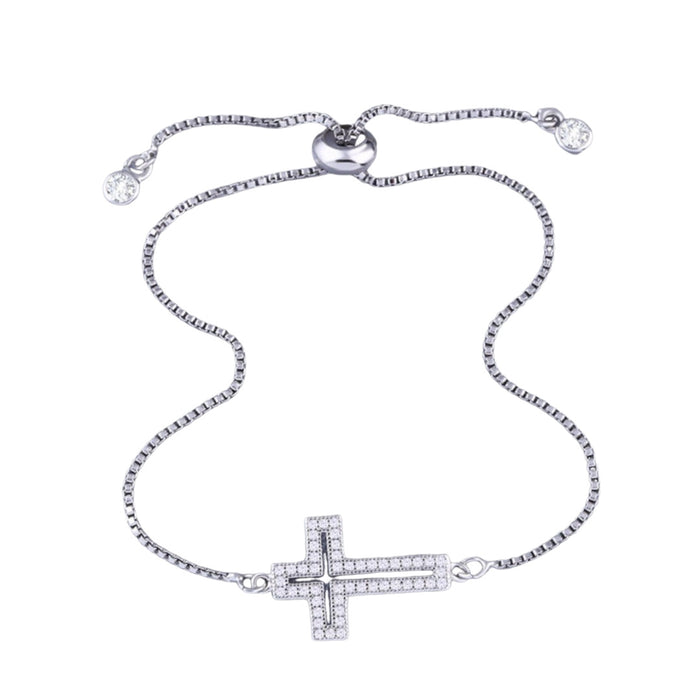 Wholesale Zircon Micro-inlay Hollow Design Bracelet