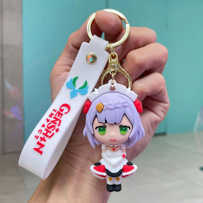 Wholesale Cute Cartoon Three-dimensional Silicone Keychain JDC-KC-Chongli013