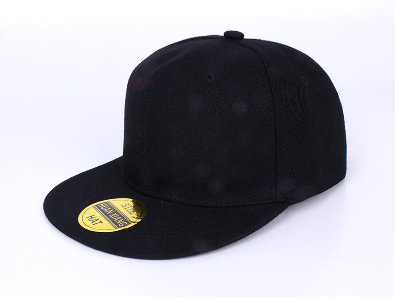 Wholesale Red Solid Color Baseball Cap Flat Brim Skateboard Hip Hop Adjustable Summer Fashion