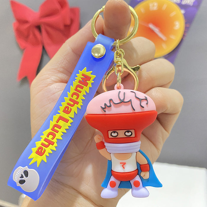 Wholesale PVC Cartoon Doll Keychain JDC-KC-WuYi118