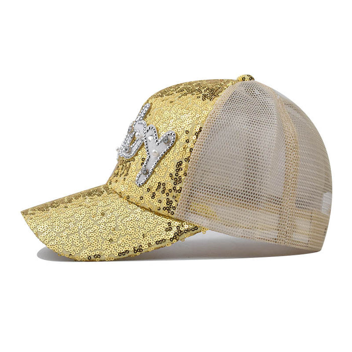 Wholesale Breathable Sequin Baseball Cap JDC-FH-ErXu004