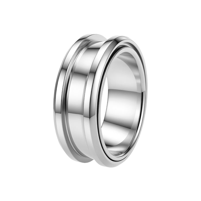 Wholesale Rotating Spinner Ring Blank Stainless Steel DIY Jewelry Accessory