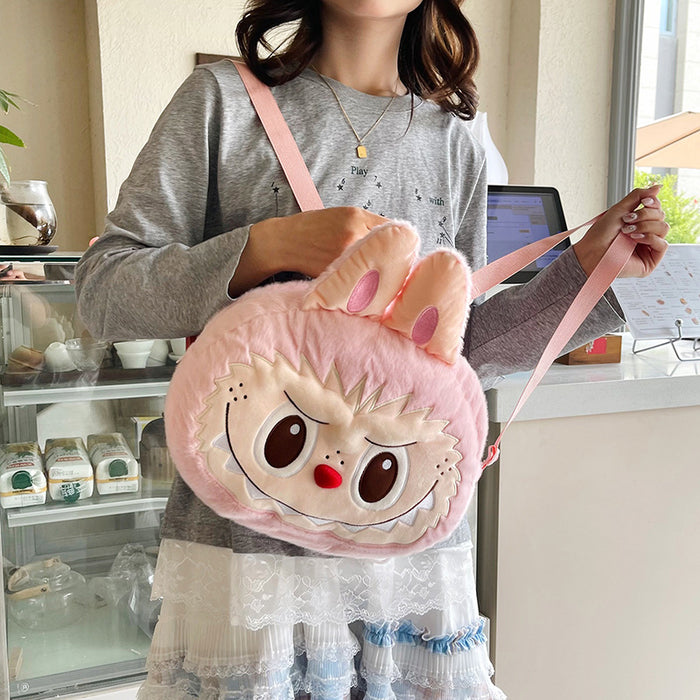 Wholesale Cartoon Doll Plush Bag Cute Plush Toy Backpack Crossbody Casual Versatile Birthday Gift