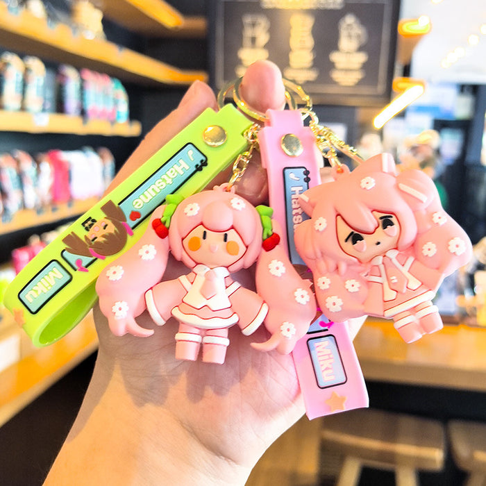 Wholesale Cute Cartoon Creative Pvc Doll  Pendant Keychain