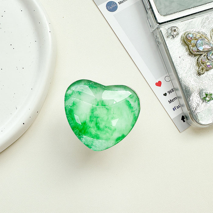 Wholesale Glass Heart-Shaped Phone Airbag Stand