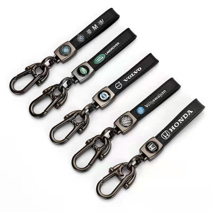 Wholesale 10PCS Genuine Leather Car Logo Keychain JDC-KC-XinXH001