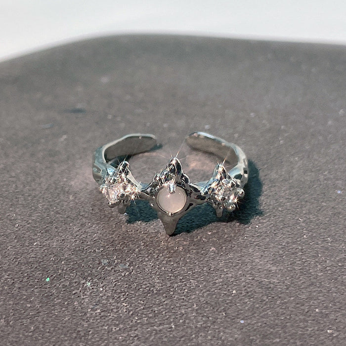 Wholesale High end niche design ring, cross shaped opening personalized ring