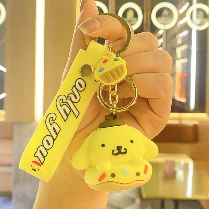 Wholesale Silicone Cartoon Doll Keychain JDC-KC-Benxin013