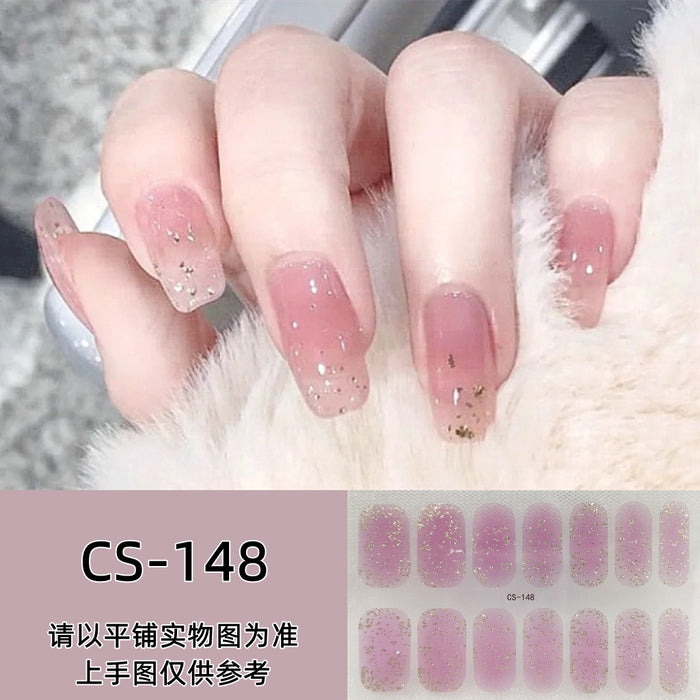 Wholesale No-bake Gel Waterproof Long-lasting 3D Nail Stickers JDC-NS-ARS004